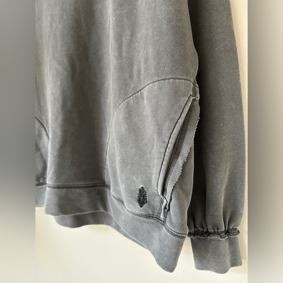 Free People Movement Metti Crewneck Oversized Sweatshirt Athleisure Blue XS - Picture 4 of 14